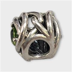 Authentic Pandora Spring Green Eternity Circle Charm - August